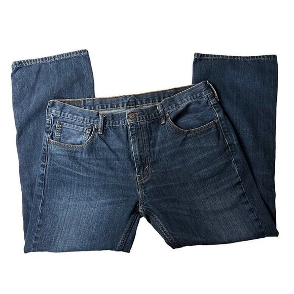 Levi Strauss Men's 527 Slim Boot Cut Blue Jeans Size 38 x 30 - Picture 3 of 4